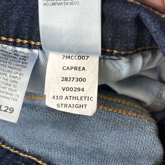 Lucky Brand Men’s Jeans 410 Athletic Straight 36/29 Medium Blue 5 Pocket Cowboy - Picture 11 of 13